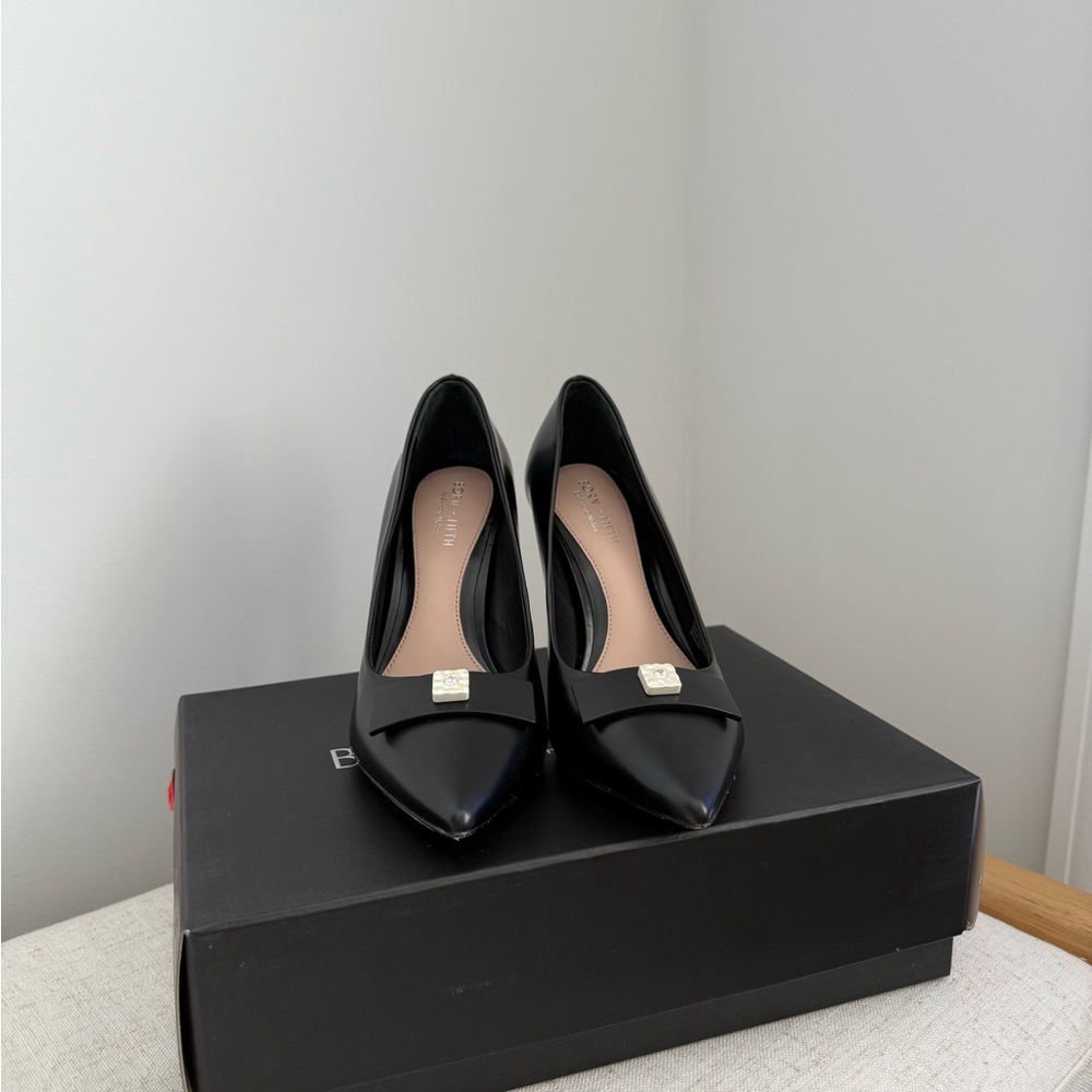 ANTONIO MELANI Black Patent Leather Heels